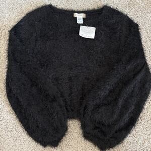 Black Fuzzy Sweater
